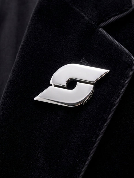 silberner Pin - Pflatsch