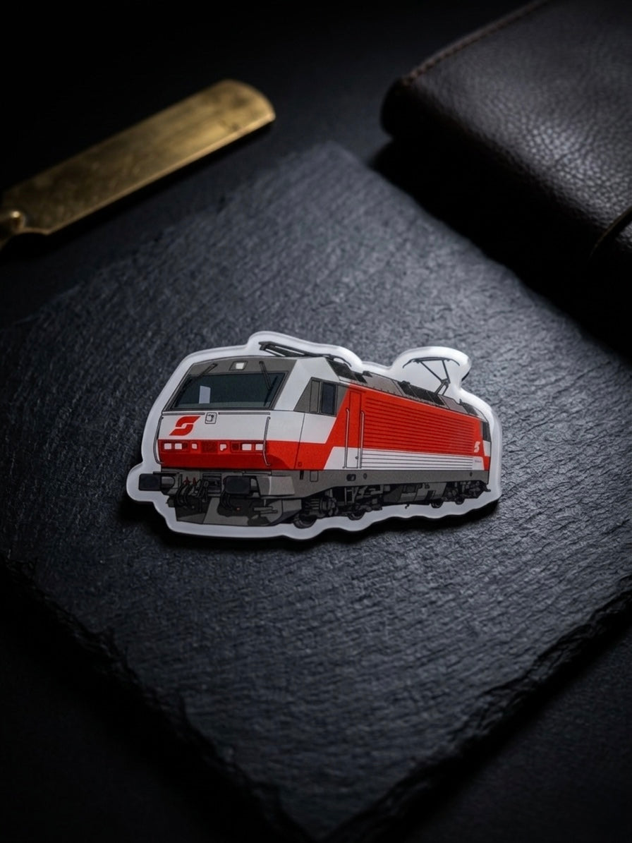 Eisenbahn Acryl Magnet 10cm – Produktbild