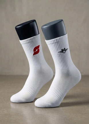 Retro Eisenbahn Socken Beige