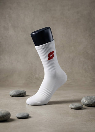 Retro Eisenbahn Socken Beige
