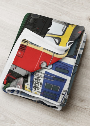 Kuscheldecke 127 x 154cm EISENBAHNLIEBE